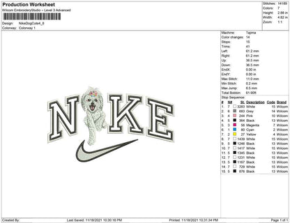 Nike Dog cute