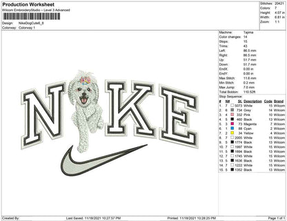 Nike Dog cute