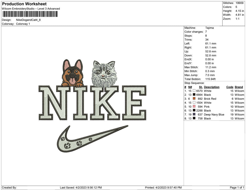 Nike Dog and Cat