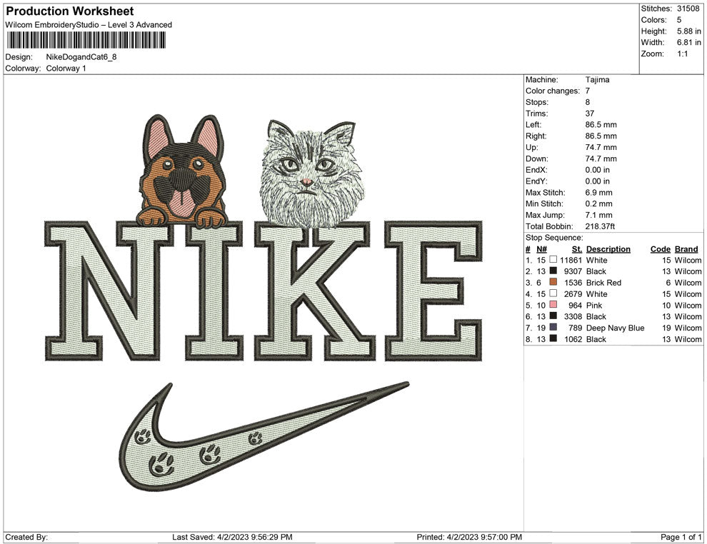 Nike Dog and Cat