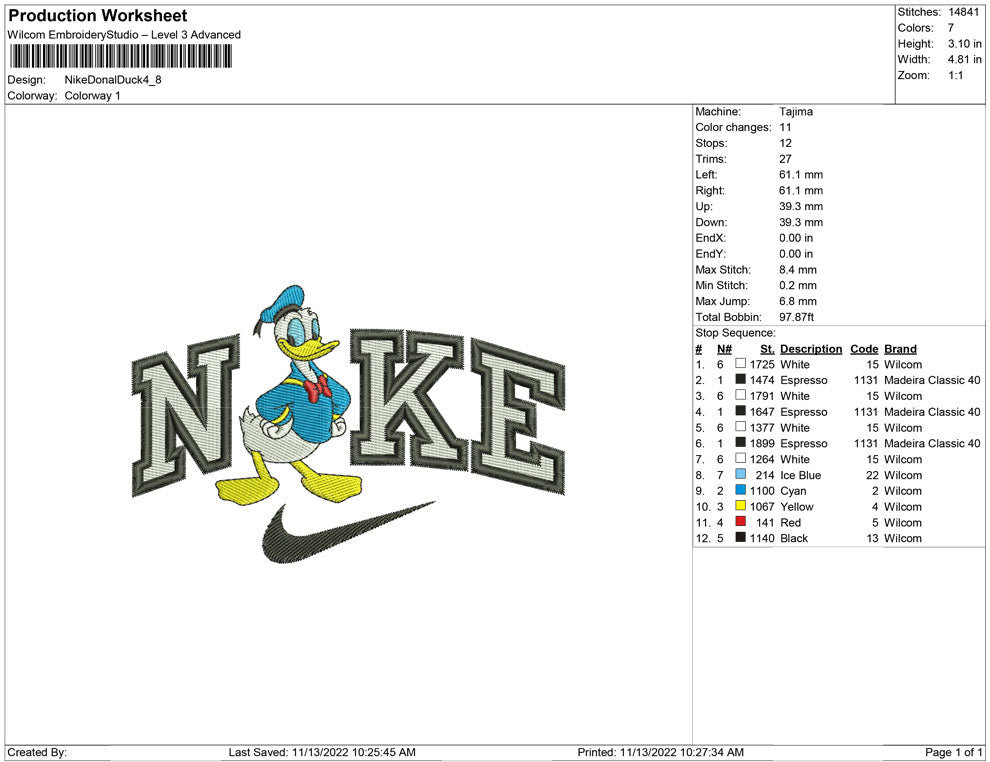 Nike Donald Duck