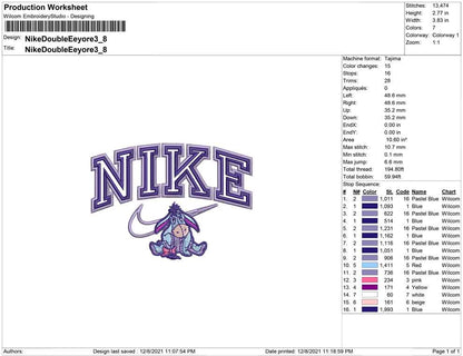 Nike Double outline EEyore