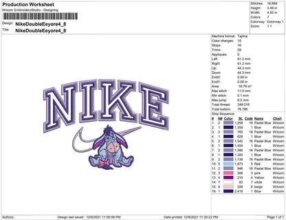 Nike Double outline EEyore