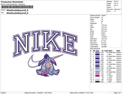 Nike Double outline EEyore