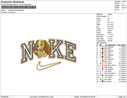 Nike Double outline Lady Dog