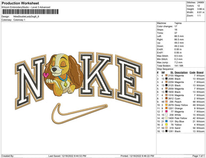 Nike Double outline Lady Dog