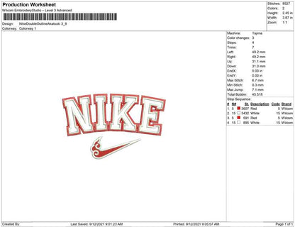 Nike Double Outline Akatsuki