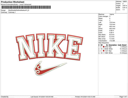 Nike Double Outline Akatsuki