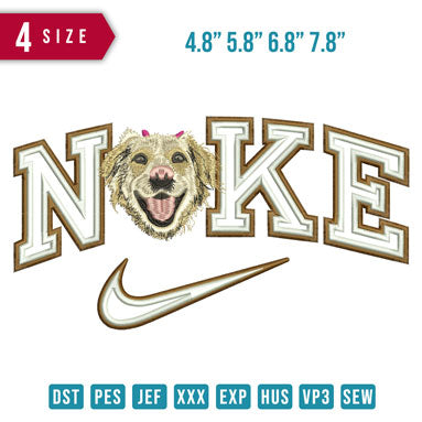 Nike Hund mit doppeltem Umriss