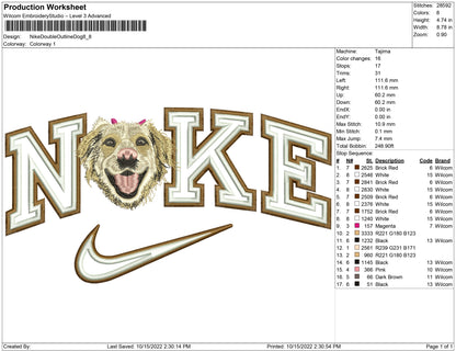 Nike Double outline Dog