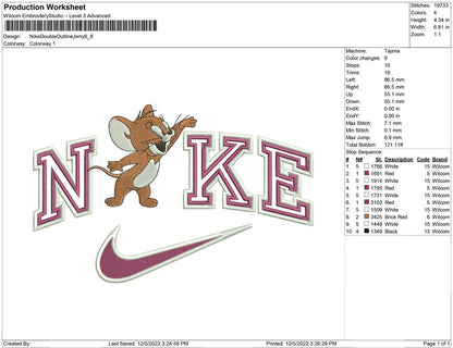 Nike Double outline Jerry