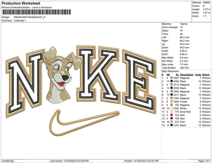 Nike Double outline Tramp