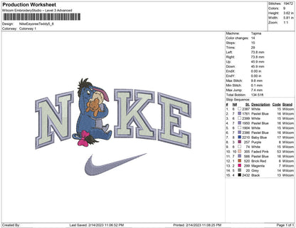 Nike EEyore and Teddy