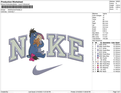 Nike EEyore and Teddy