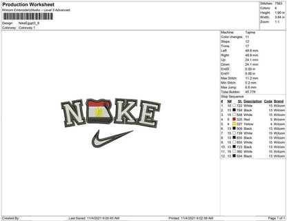 Nike Egypt Map