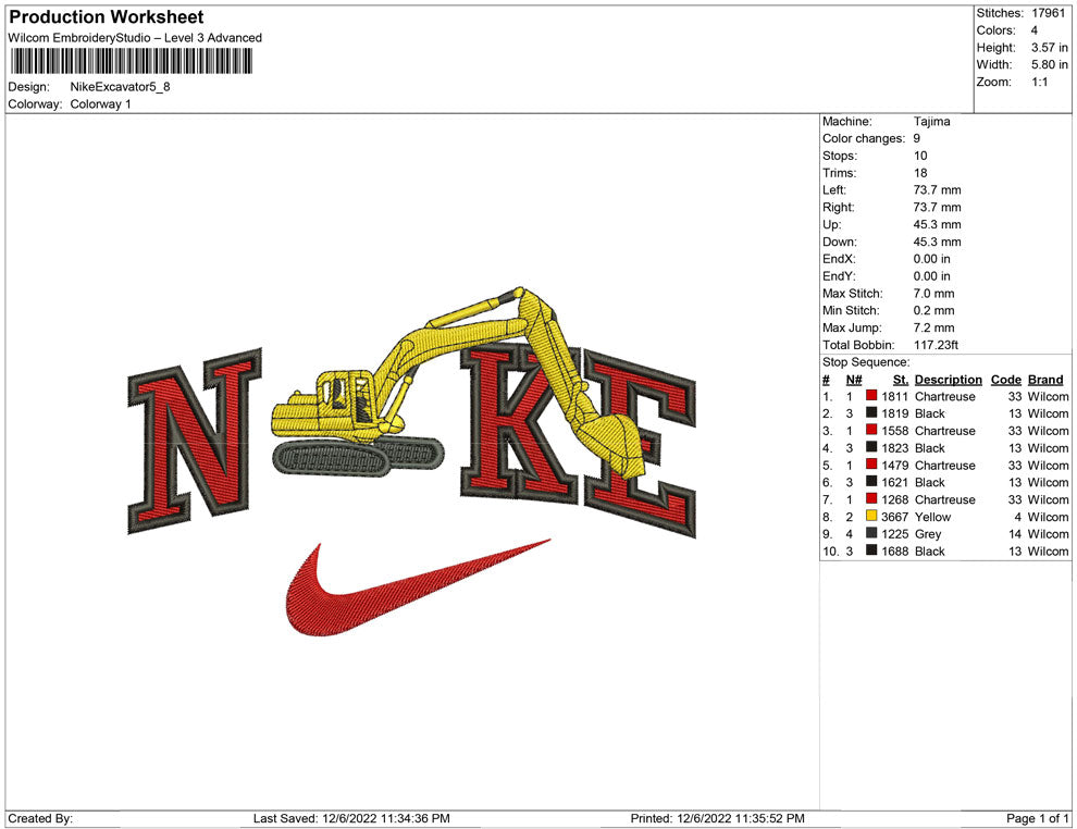 Nike Excavator