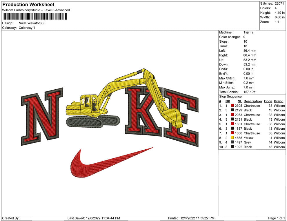 Nike Excavator