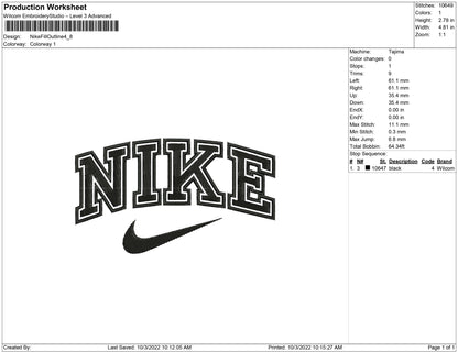 Nike Fill and Line