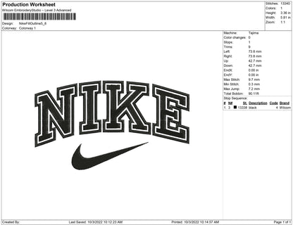 Nike Fill and Line