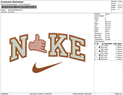Nike Finger Callback