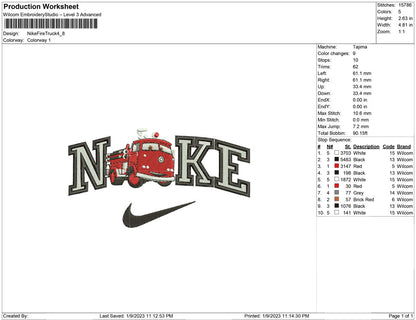 Nike Fire Truck
