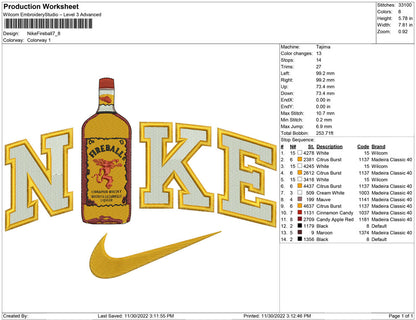 Nike Fireball bottle