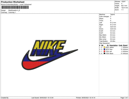 Nike Flag Equador