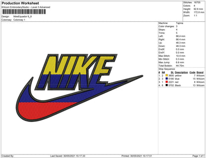 Nike Flag Equador