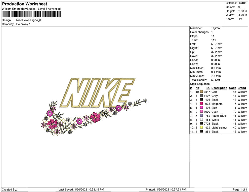 Nike Flower Sign