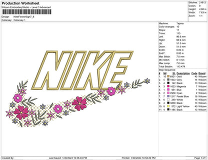 Nike Flower Sign