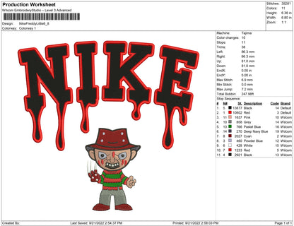 Nike Freddy krueger Little