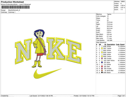 Nike Girl Anime