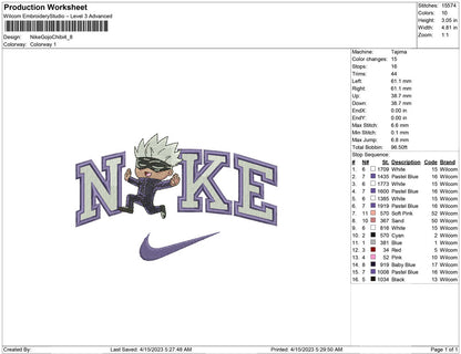 Nike Gojo Satoru chibi
