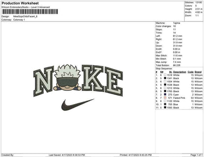 Nike Gojo Chibi Face