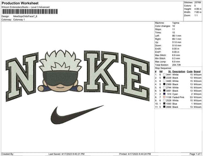 Nike Gojo Chibi Face