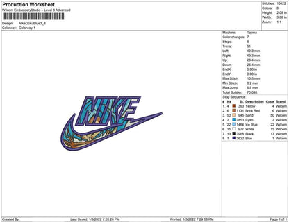 Nike Goku Blau