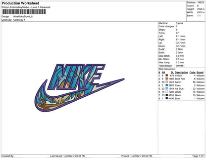 Nike Goku Blau