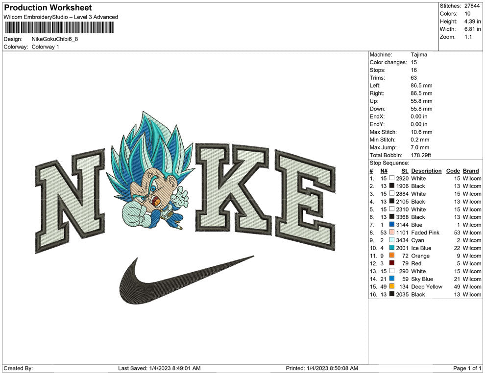 Nike Goku chibi
