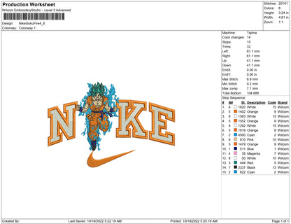 Nike Goku Fire