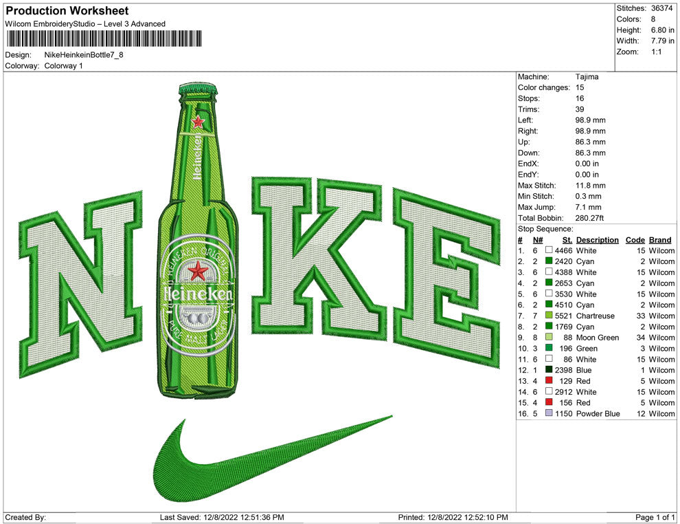 Nike Heinkein Bottle