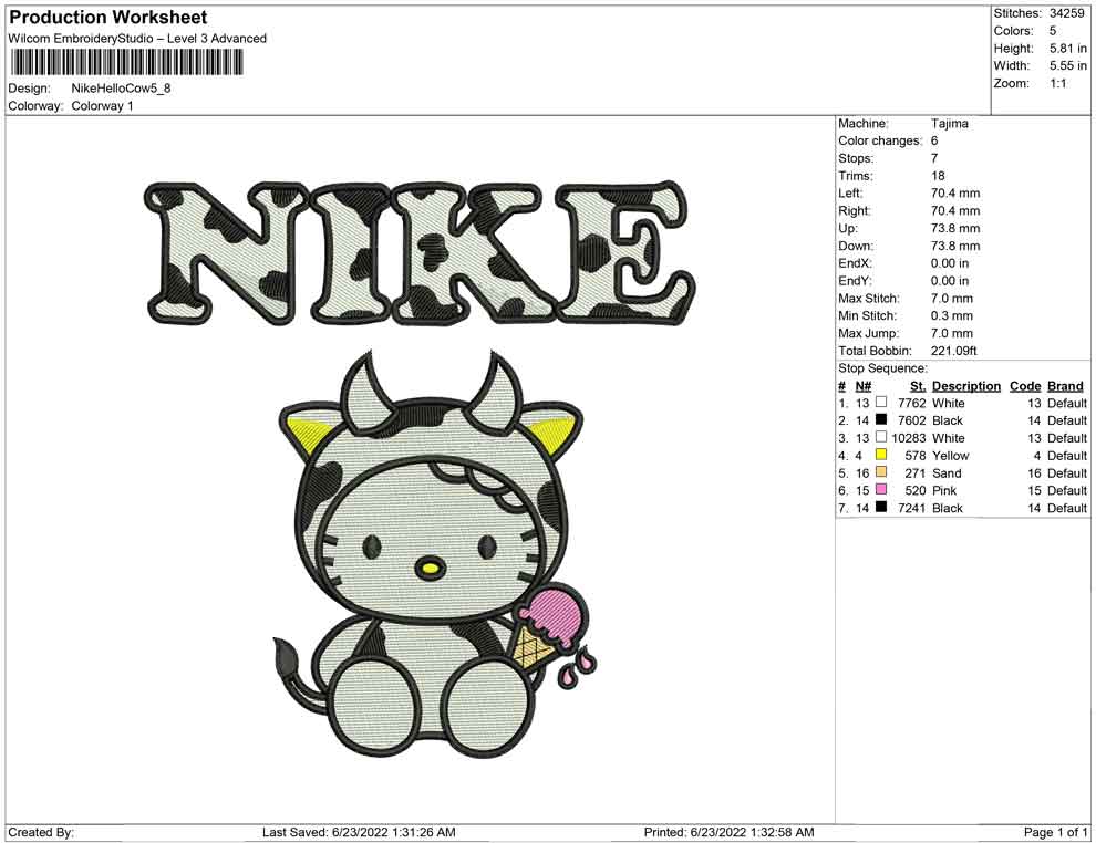 Nike Hallo Kitty-Kuh
