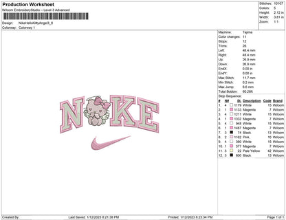 Nike Hello kitty angel