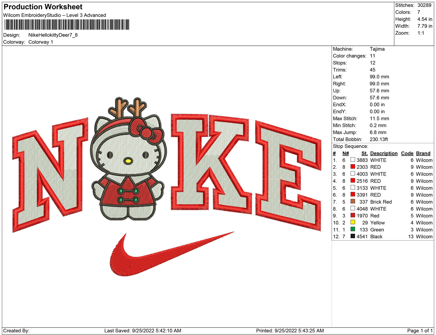 Nike Hello Kitty Hirsch