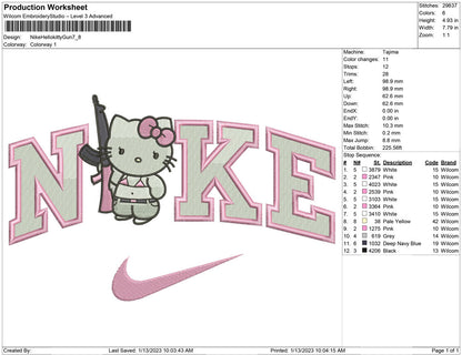 Nike Hello kitty gun