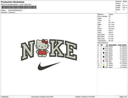 Nike Hello kitty Red