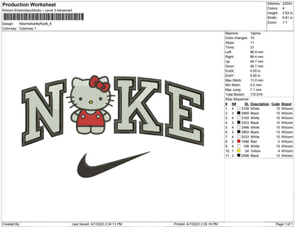 Nike Hello kitty Red