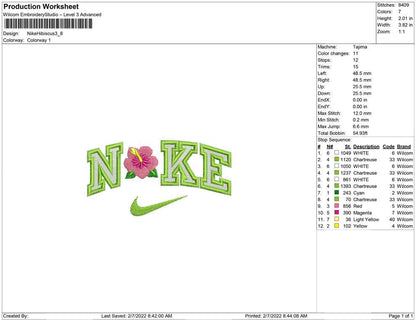 Nike Hibiscus Flower