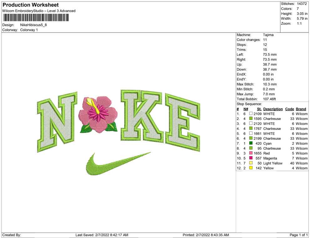 Nike Hibiscus Flower
