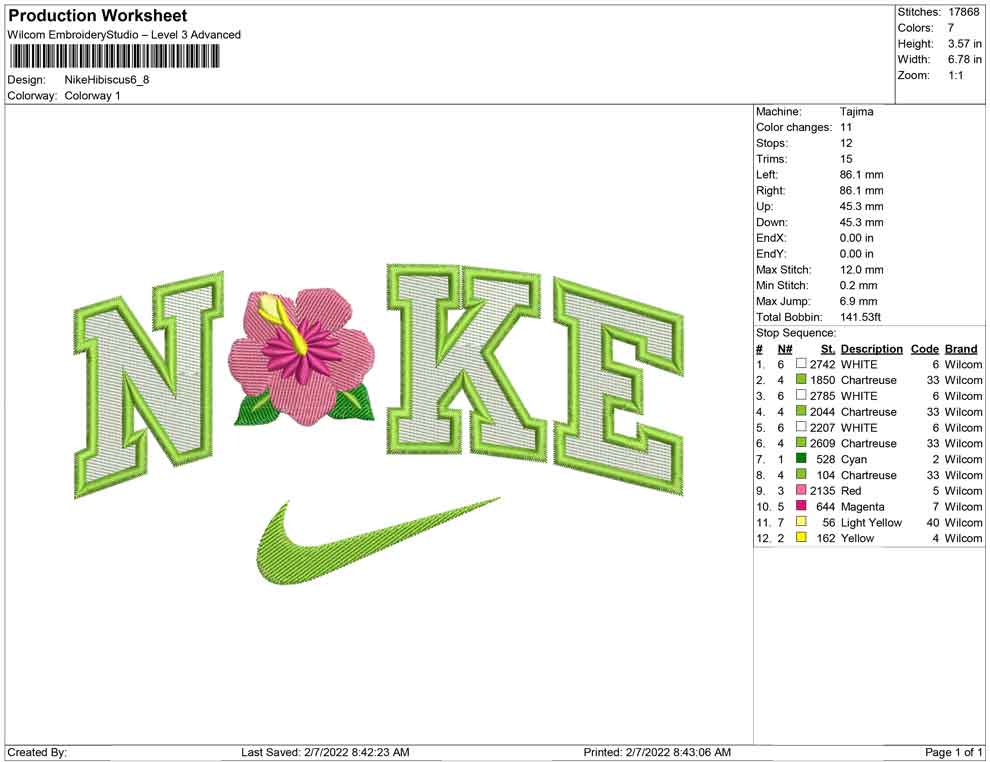Nike Hibiskusblüte