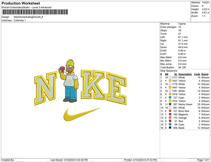 Nike Homer donut